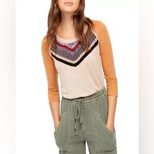 Free People Spring Bound Baseball Tee